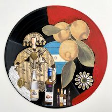 Lemon Tree Menina Collage on Vinil Record - Lluís Barbadillo