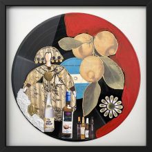 Lemon Tree Menina Collage on Vinil Record - Lluís Barbadillo