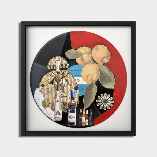 Lemon Tree Menina Collage on Vinil Record - Lluís Barbadillo