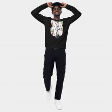 BLACK - Foursome - Unisex organic raglan sweatshirt BLACK - Foursome - Unisex organic raglan sweatshirt