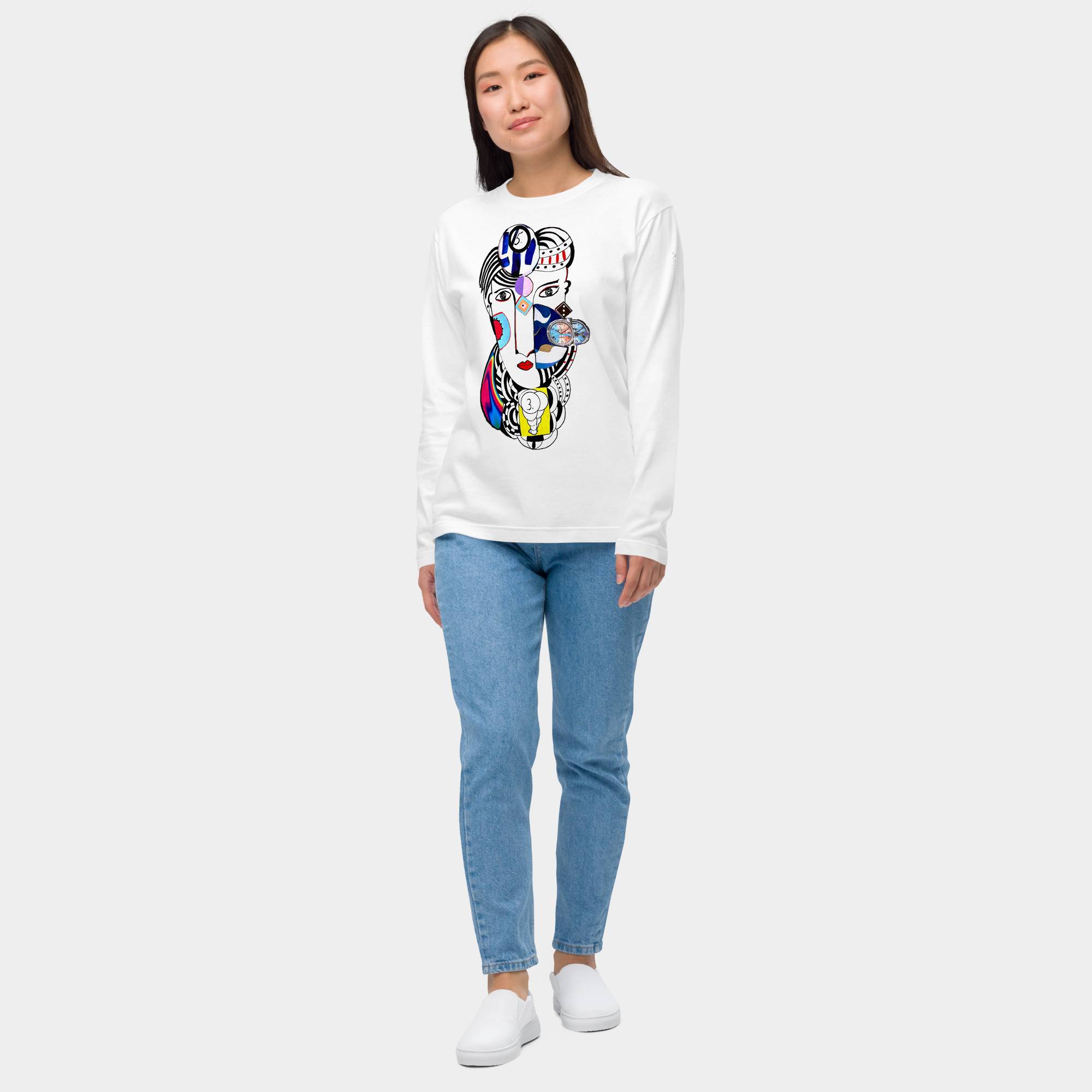 WHITE - Monday Rolex - Unisex long sleeve t-shirt WHITE - Monday Rolex - Unisex long sleeve t-shirt