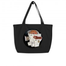 Idees Vinyl - Black Eco Large Tote Bag Idees Vinyl - Black Eco Large Tote Bag