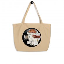 Idees Vinyl - Oyster Eco Large Tote Bag Idees Vinyl - Oyster Eco Large Tote Bag