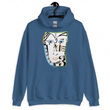 No.3 Indigo Blue Hoodie (sudadera con capucha) Unisex No.3 Indigo Blue Hoodie (sudadera con capucha) Unisex