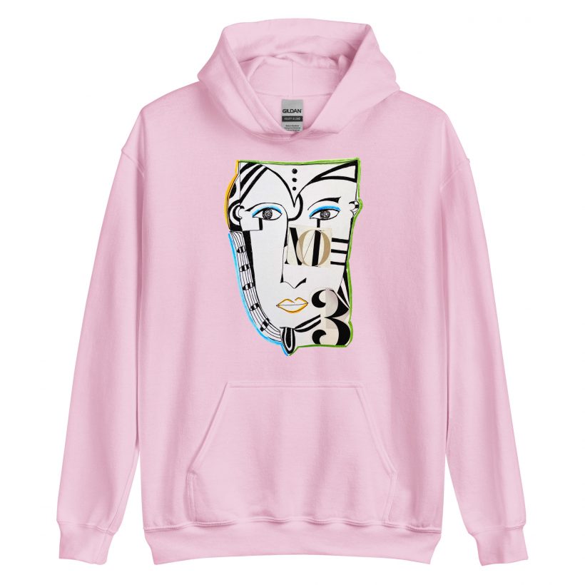 No.3 Light Pink Hoodie (sudadera con capucha) Unisex No.3 Light Pink Hoodie (sudadera con capucha) Unisex