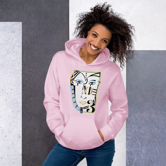 No.3 Light Pink Hoodie (sudadera con capucha) Unisex