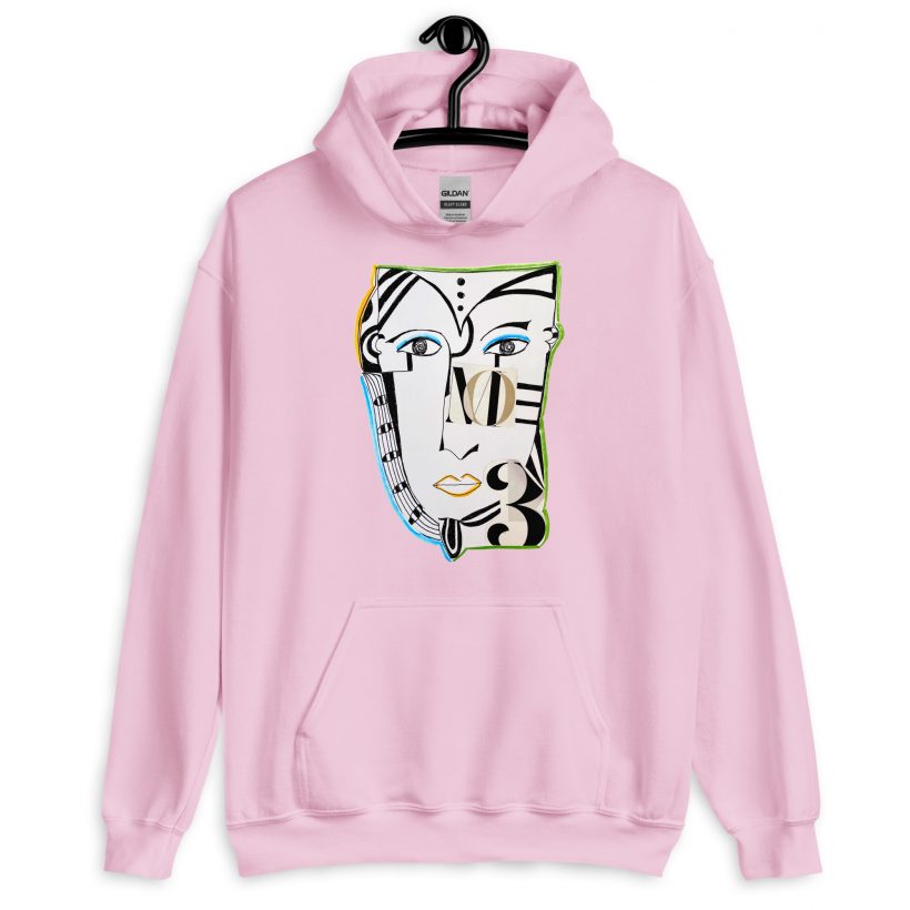 No.3 Light Pink Hoodie (sudadera con capucha) Unisex No.3 Light Pink Hoodie (sudadera con capucha) Unisex