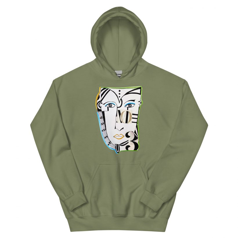 No.3 Military Green Hoodie (sudadera con capucha) Unisex No.3 Military Green Hoodie (sudadera con capucha) Unisex
