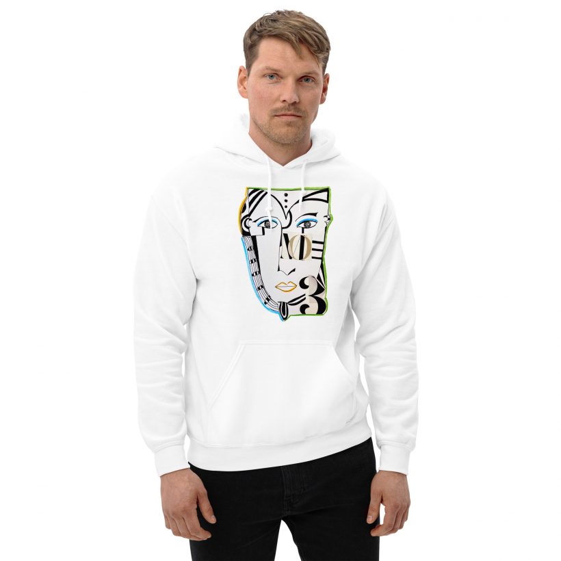 No.3 White Hoodie (sudadera con capucha) Unisex No.3 White Hoodie (sudadera con capucha) Unisex