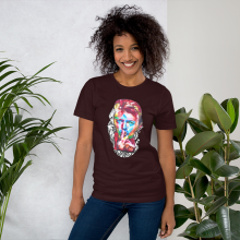 Oxblood Black - Pshhhh! Bowie Unisex t-shirt Oxblood Black