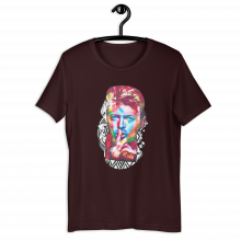Oxblood black - Pshhhh! Bowie Unisex t-shirt Oxblood black