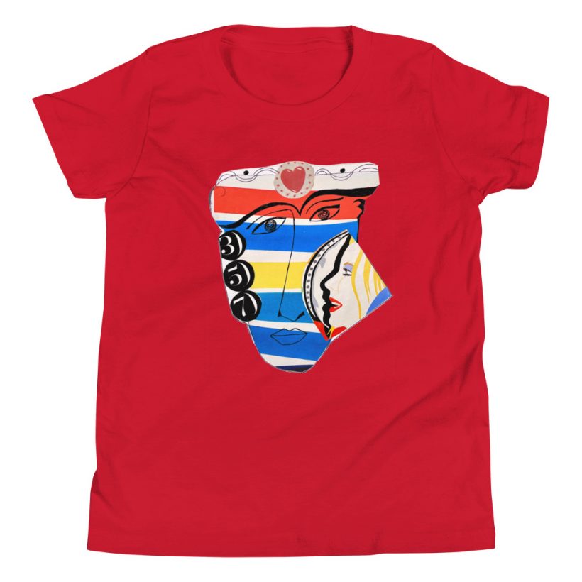 RED - Faces357 Youth Staple T-Shirt RED - Faces357 Youth Staple T-Shirt