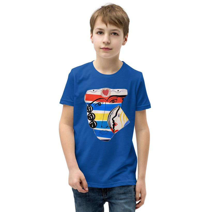 TRUE ROYAL - Faces357 Youth Staple T-Shirt TRUE ROYAL - Faces357 Youth Staple T-Shirt