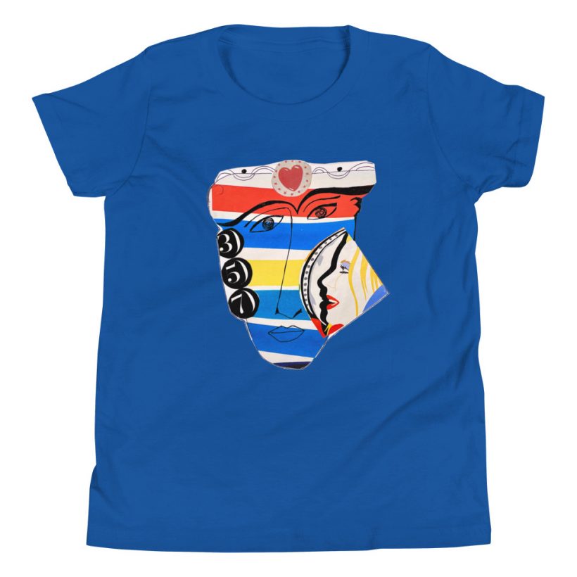 TRUE ROYAL - Faces357 Youth Staple T-Shirt TRUE ROYAL - Faces357 Youth Staple T-Shirt