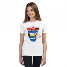 WHITE - Faces357 Youth Staple T-Shirt WHITE - Faces357 Youth Staple T-Shirt