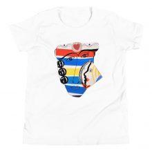 WHITE - Faces357 Youth Staple T-Shirt WHITE - Faces357 Youth Staple T-Shirt