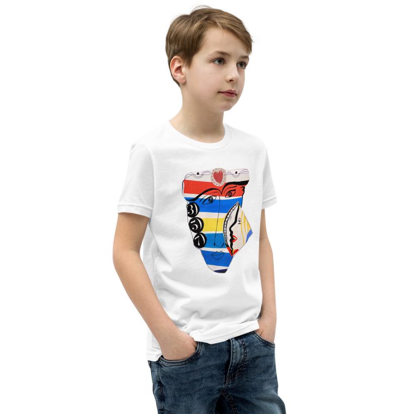 WHITE - Faces357 Youth Staple T-Shirt WHITE - Faces357 Youth Staple T-Shirt