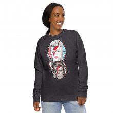 CHARCOAL MELANGE - Unisex organit raglan swetshirt - Reflecte Bowie CHARCOAL MELANGE - Unisex organit raglan swetshirt - Reflecte Bowie