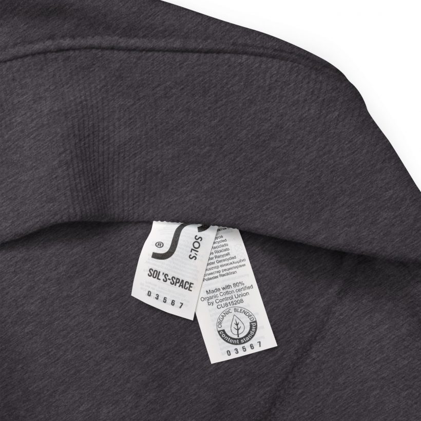 CHARCOAL MELANGE - Unisex organit raglan swetshirt - Reflecte Bowie CHARCOAL MELANGE - Unisex organit raglan swetshirt - Reflecte Bowie
