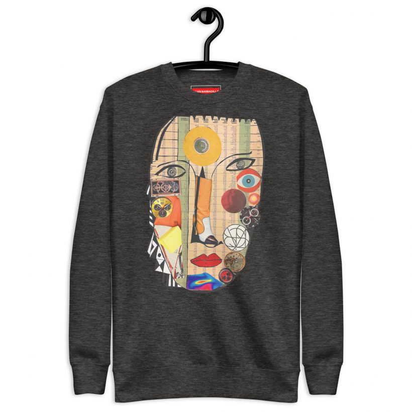 CHARCOAL HEATHER - Unisex premium sweatshirt - Addicted Personality CHARCOAL HEATHER - Unisex premium sweatshirt - Addicted Personality
