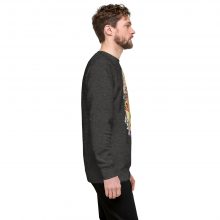 CHARCOAL HEATHER - Unisex premium sweatshirt - Addicted Personality CHARCOAL HEATHER - Unisex premium sweatshirt - Addicted Personality