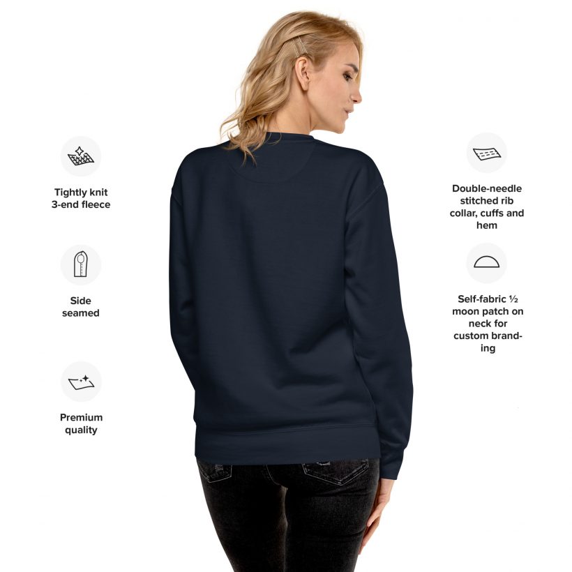 NAVY - Unisex premium sweatshirt - Addicted Personality NAVY - Unisex premium sweatshirt - Addicted Personality