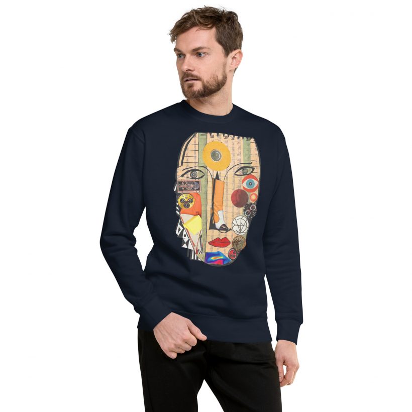 NAVY - Unisex premium sweatshirt - Addicted Personality NAVY - Unisex premium sweatshirt - Addicted Personality