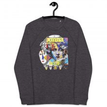CHARCOAL MELANGE - Cote d'Azur - Unisex Organic Raglan Sweatshirt CHARCOAL MELANGE - Cote d'Azur - Unisex Organic Raglan Sweatshirt