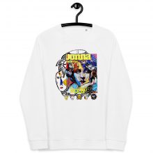 WHITE - Cote d'Azur - Unisex Organic Raglan Sweatshirt, LLuís Barbadillo WHITE - Cote d'Azur - Unisex Organic Raglan Sweatshirt, LLuís Barbadillo