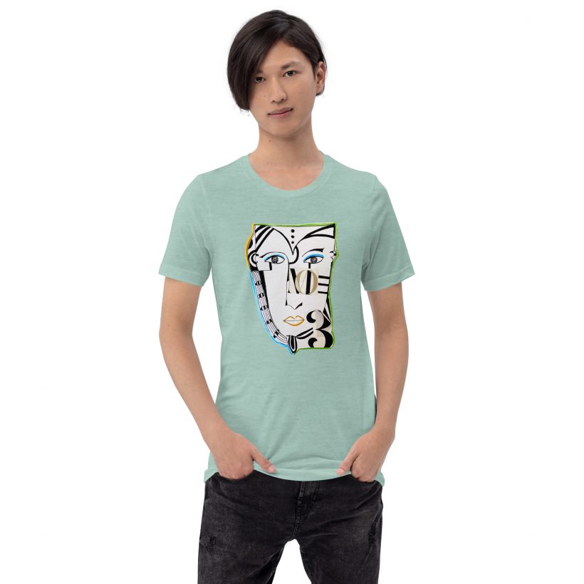 DUSTY BLUE - Unisex Staple t-Shirt - No.3 Lluís Barbadillo DUSTY BLUE - Unisex Staple t-Shirt - No.3 Lluís Barbadillo