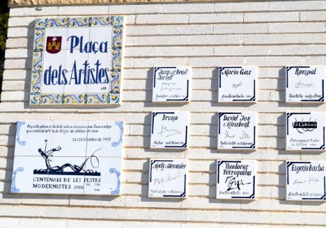 Plaça dels Artistes a Sitges