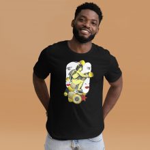 BLACK HEATHER - Unisex Staple t-Shirt 'Celestial Symphony' by Lluís Barbadillo BLACK HEATHER - Unisex Staple t-Shirt 'Celestial Symphony' by Lluís Barbadillo