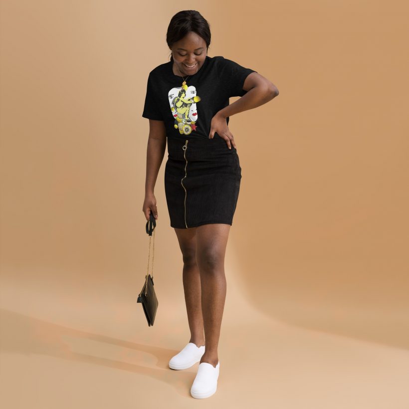 BLACK HEATHER - Unisex Staple t-Shirt 'Celestial Symphony' by Lluís Barbadillo BLACK HEATHER - Unisex Staple t-Shirt 'Celestial Symphony' by Lluís Barbadillo