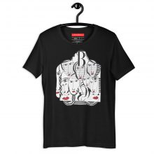 BLACK - Mirades Indiscretes - Unisex t-Shirt BLACK - Mirades Indiscretes - Unisex t-Shirt