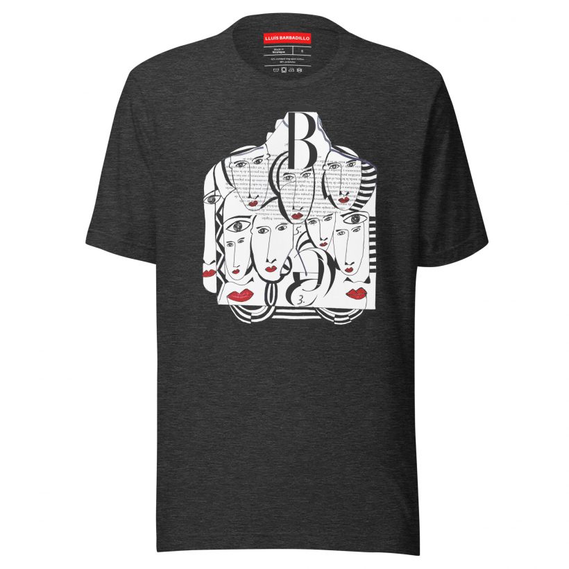 DARK GREY HEATHER - Mirades Indiscretes - Unisex t-Shirt DARK GREY HEATHER - Mirades Indiscretes - Unisex t-Shirt