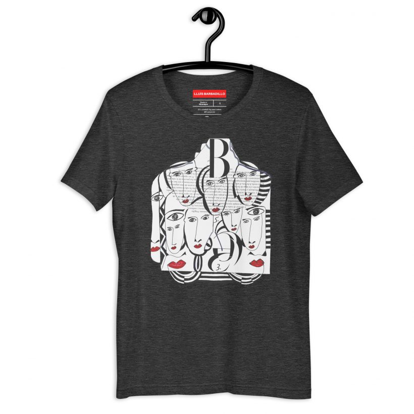 DARK GREY HEATHER - Mirades Indiscretes - Unisex t-Shirt DARK GREY HEATHER - Mirades Indiscretes - Unisex t-Shirt