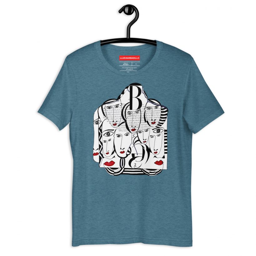 HEATHER DUST - Mirades Indiscretes - Unisex t-Shirt HEATHER DEEP TEAL - Mirades Indiscretes - Unisex t-Shirt