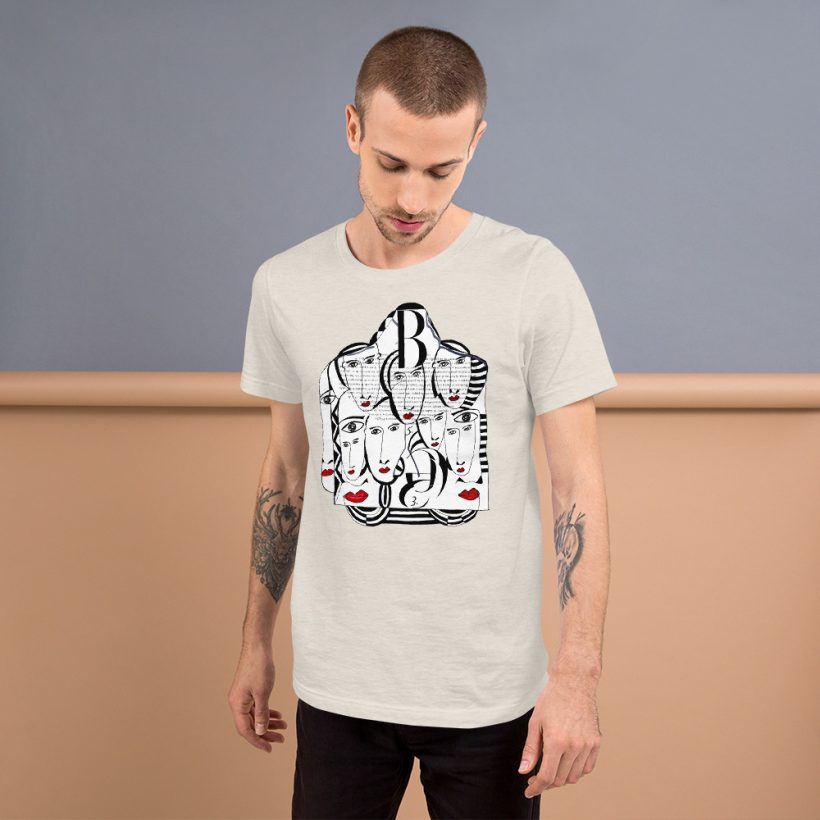 HEATHER DUST - Mirades Indiscretes - Unisex t-Shirt HEATHER DUST - Mirades Indiscretes - Unisex t-Shirt