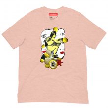 unisex-staple-t-shirt-heather-prism-peach-front-63e3e826d38fd.jpg HEATHER Prism PEACH - Unisex Staple t-Shirt 'Celestial Symphony' by Lluís Barbadillo