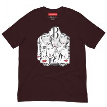 OXBLOOD BLACK - Mirades Indiscretes - Unisex t-Shirt OXBLOOD BLACK - Mirades Indiscretes - Unisex t-Shirt