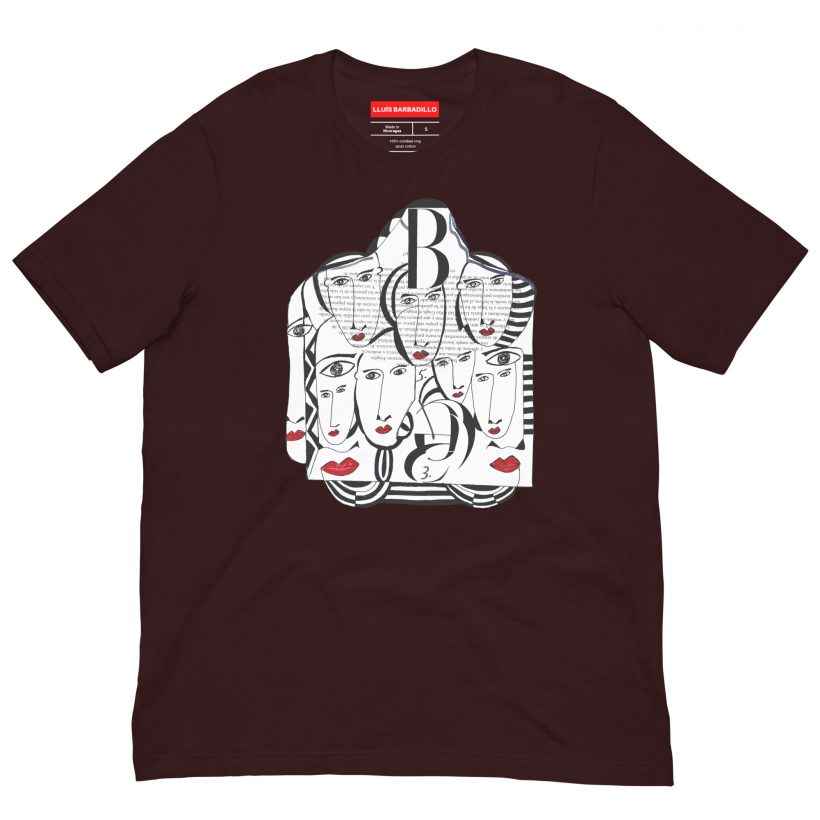 OXBLOOD BLACK - Mirades Indiscretes - Unisex t-Shirt OXBLOOD BLACK - Mirades Indiscretes - Unisex t-Shirt