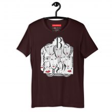 OXBLOOD BLACK - Mirades Indiscretes - Unisex t-Shirt OXBLOOD BLACK - Mirades Indiscretes - Unisex t-Shirt
