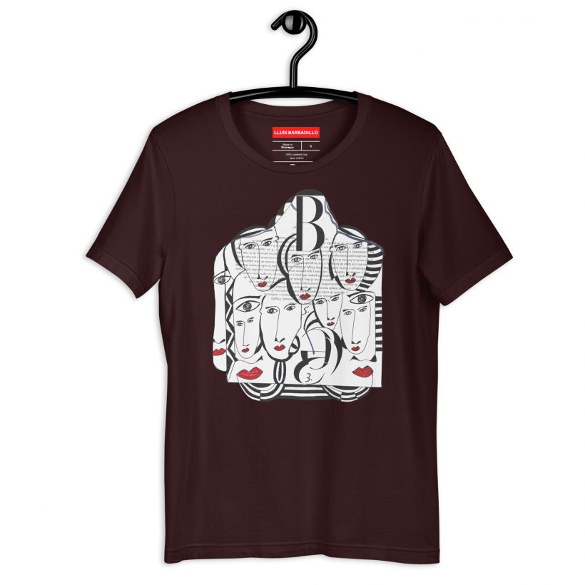 OXBLOOD BLACK - Mirades Indiscretes - Unisex t-Shirt OXBLOOD BLACK - Mirades Indiscretes - Unisex t-Shirt