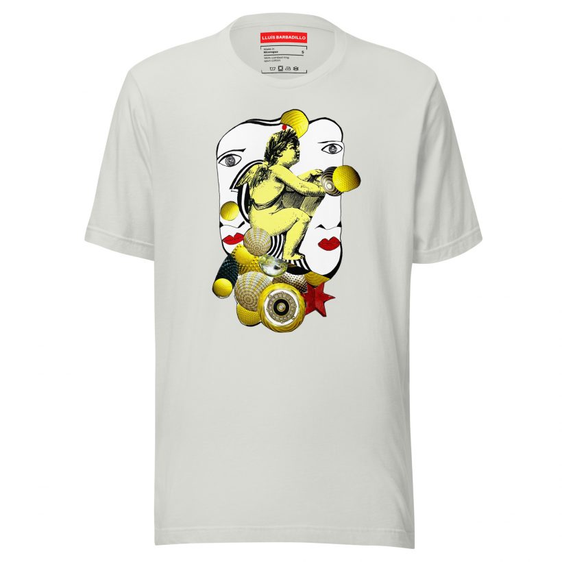 SILVER - Unisex Staple t-Shirt 'Celestial Symphony' by Lluís Barbadillo SILVER - Unisex Staple t-Shirt 'Celestial Symphony' by Lluís Barbadillo