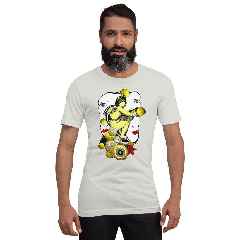 SILVER - Unisex Staple t-Shirt 'Celestial Symphony' by Lluís Barbadillo SILVER - Unisex Staple t-Shirt 'Celestial Symphony' by Lluís Barbadillo