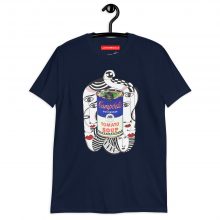 NAVY - Warholian - Short Sleeve Unisex T-shirt by Lluís Barbadillo NAVY - Warholian - Short Sleeve Unisex T-shirt by Lluís Barbadillo