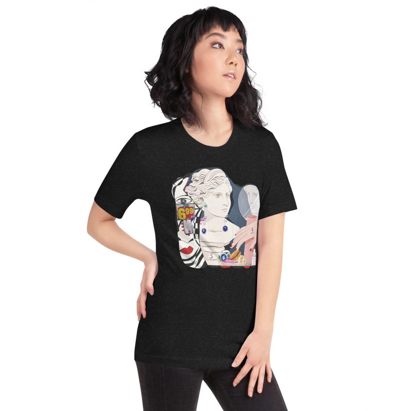 Black Heather - Inner Beauty - Unisex t-shirt Black Heather - Inner Beauty - Unisex t-shirt