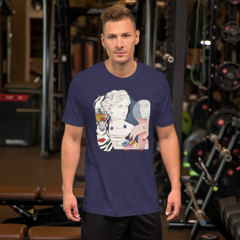 Heather Midnight Navy - Inner Beauty - Unisex t-shirt Heather Midnight Navy - Inner Beauty - Unisex t-shirt