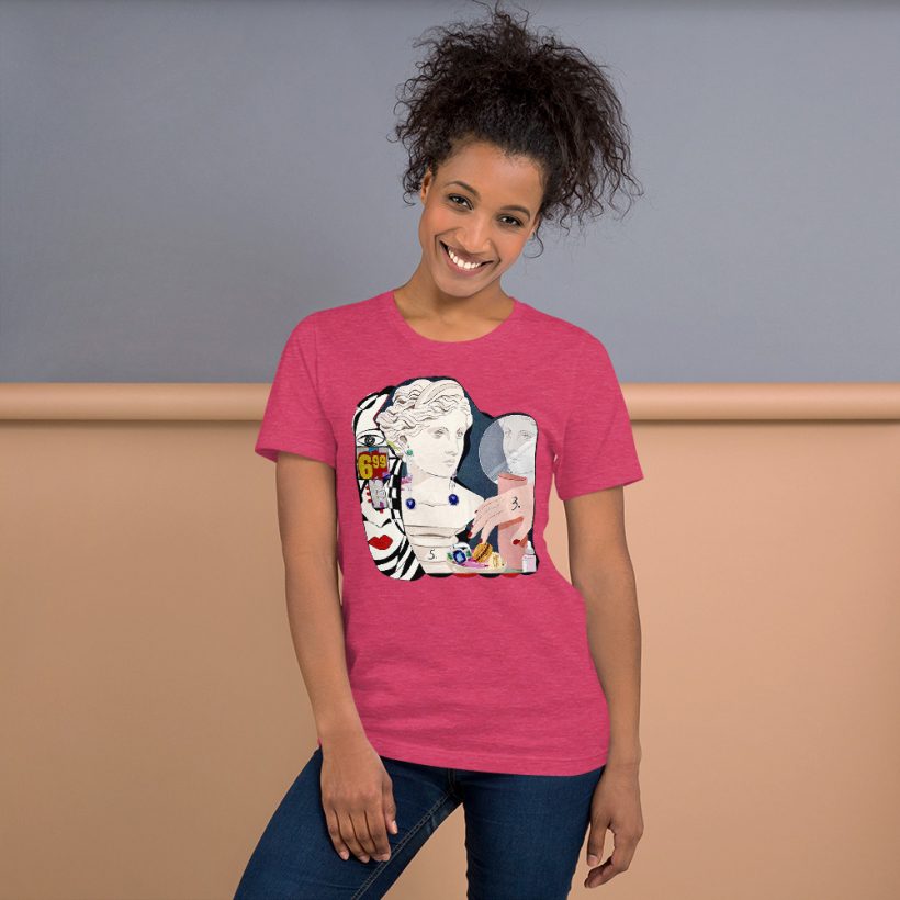 Heather Raspberry - Inner Beauty - Unisex t-shirt Heather Raspberry - Inner Beauty - Unisex t-shirt