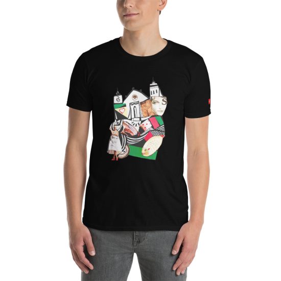 BLACK - Sitges Verd - Unisex basic Softstyle t--Shirt by Lluís Barbadillo